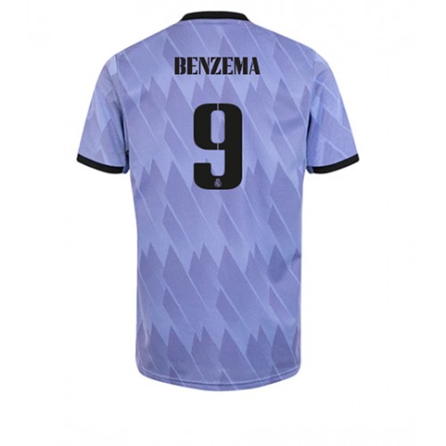 Fotbalové Dres Real Madrid Karim Benzema #9 Venkovní 2022-23 Krátký Rukáv